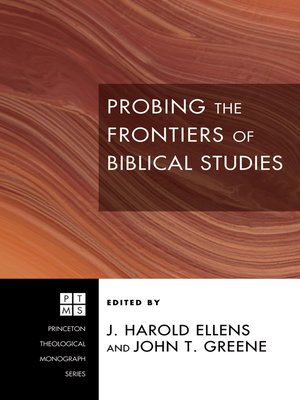 cover image of Probing the Frontiers of Biblical Studies
